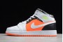 Hot Air Jordan 1 Mid Hyper Crimson White Youth 554725 870 