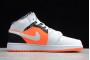 Hot Air Jordan 1 Mid Hyper Crimson White Youth 554725 870 