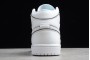 Newest Air Jordan 1 Mid Iridescent Reflective White For Sale Youth CK6587 100 