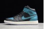 Latest Air Jordan 1 Mid Metallic Turquoise Black Mens 6472 009 