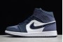 Fashion Air Jordan 1 Mid Obsidian Sanded Purple Mens 554724 445 