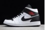 2021 Air Jordan 1 Mid Reverse Black Toe White Black Gym Red BQ6472 101 