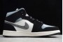 Best Air Jordan 1 Mid Satin Blue White Black Mens 852542 011 