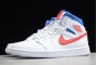 2021 Air Jordan 1 Mid White University Red Game Royal Womens 6472 164 