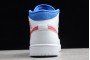 2021 Air Jordan 1 Mid White University Red Game Royal Womens 6472 164 