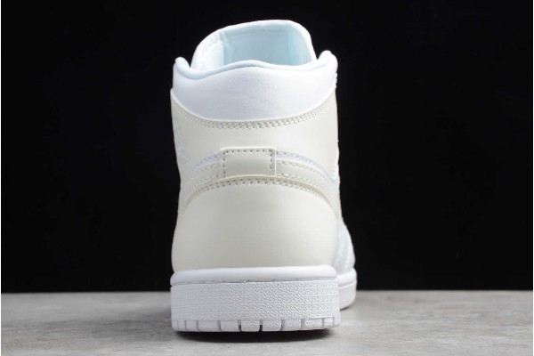 Best Air Jordan 1 Mid White White White For Sale Youth BQ6472 112 