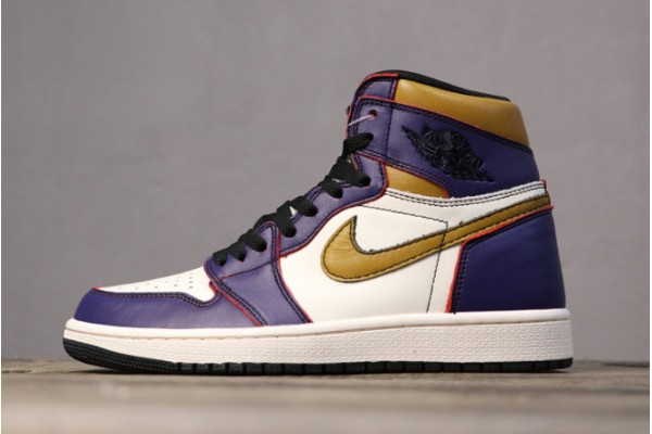 Latest Air Jordan 1 Retro High OG Court Purple Court Gold Black Youth CD6578 507 