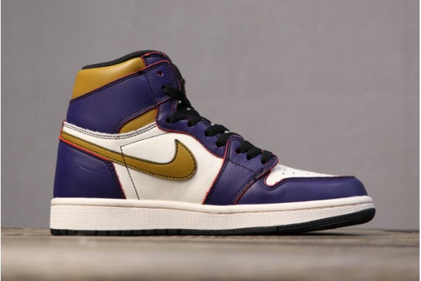 Latest Air Jordan 1 Retro High OG Court Purple Court Gold Black Youth CD6578 507 