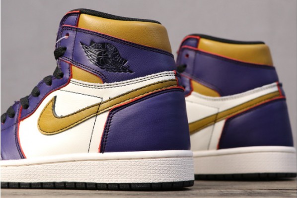 Latest Air Jordan 1 Retro High OG Court Purple Court Gold Black Youth CD6578 507 