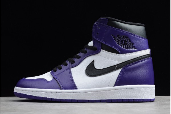 New Air Jordan 1 Retro High OG Court Purple Womens 555088 500 