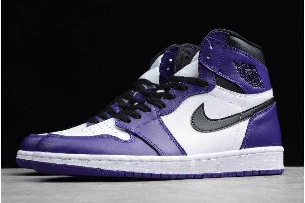 New Air Jordan 1 Retro High OG Court Purple Womens 555088 500 