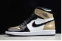 2021 Air Jordan 1 Retro High OG Gold Toe Mens 861428 007 