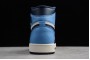 New Air Jordan 1 Retro High OG Obsidian Sail University Blue Mens 555088 140 