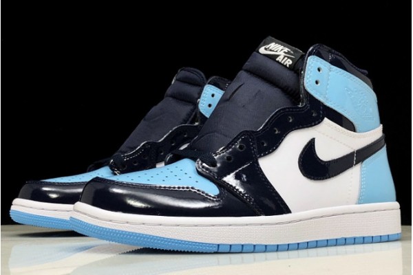 Buy Air Jordan 1 Retro High OG UNC Patent Obsidian Blue Chill White Mens CD0461 401 