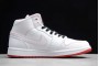 2021 Air Jordan 1 Retro Mid White Gym Red Youth 554724 103 