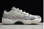 Newest Air Jordan 11 Low Snakeskin Light Bone University Grey Men CD6846 002 