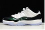 Best Air Jordan 11 Retro Low Emerald White Men 528895 145 