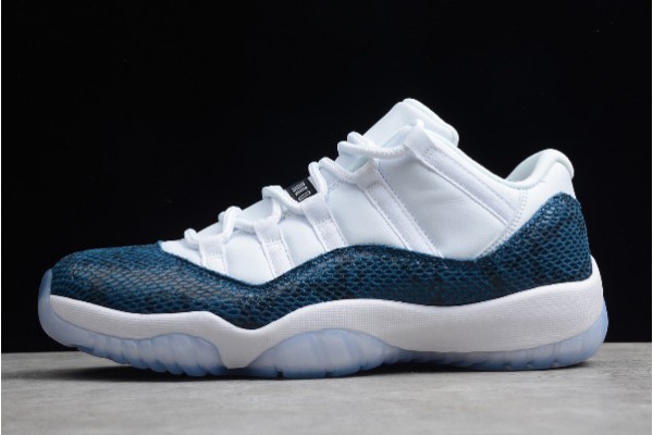 New Jordan 11 Retro Low Snake Navy White Men CD6846 102 