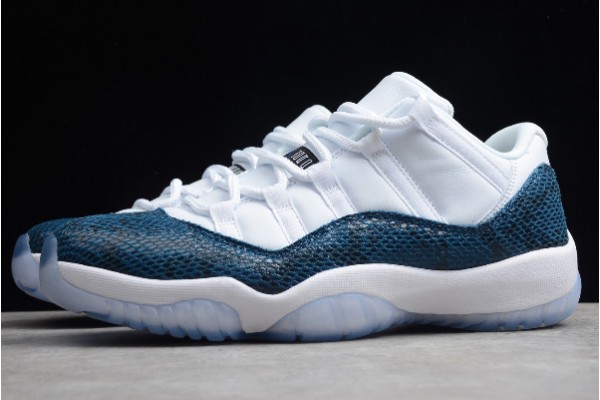 New Jordan 11 Retro Low Snake Navy White Men CD6846 102 