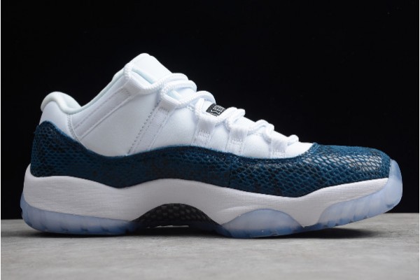 New Jordan 11 Retro Low Snake Navy White Men CD6846 102 