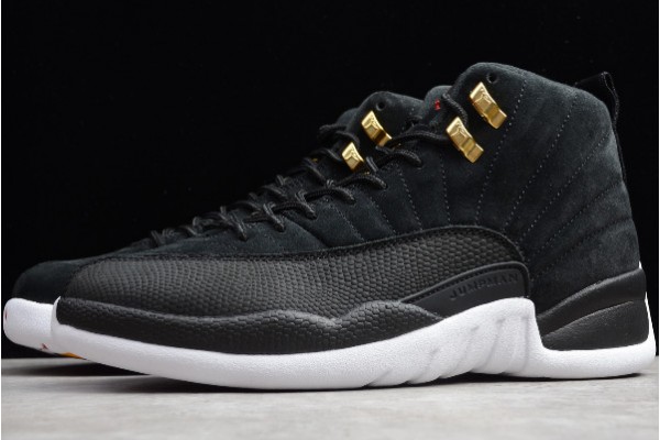 Fashion Air Jordan 12 Reverse Taxi Black Men 130690 017 