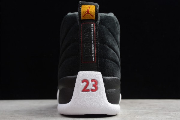 Fashion Air Jordan 12 Reverse Taxi Black Men 130690 017 