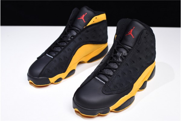 Latest Air Jordan 13 Melo Class of 2002 Black University Red University Gold  Men 414571 035 