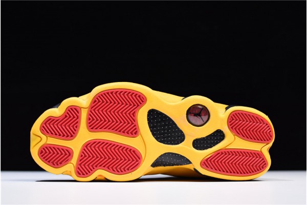 Latest Air Jordan 13 Melo Class of 2002 Black University Red University Gold  Men 414571 035 