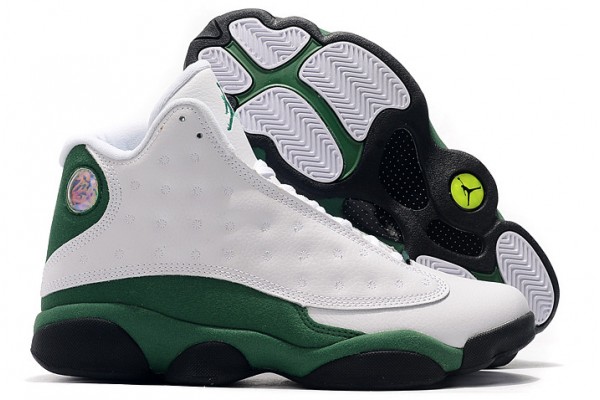 Fashion Air Jordan 13 Retro White Lucky Green Men DB6537 113