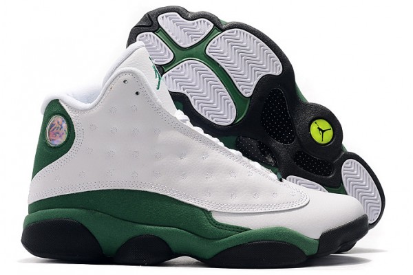 Fashion Air Jordan 13 Retro White Lucky Green Men DB6537 113 