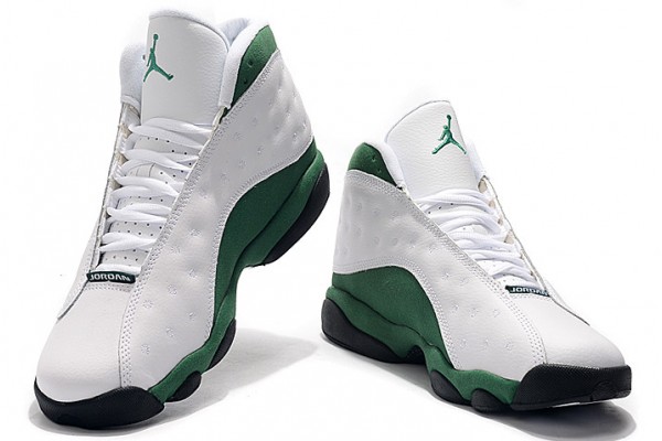 Fashion Air Jordan 13 Retro White Lucky Green Men DB6537 113 