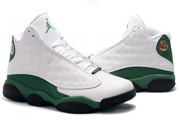 Fashion Air Jordan 13 Retro White Lucky Green Men DB6537 113 