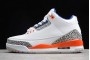 Cheap Air Jordan 3 Knicks White Old Royal University Orange Tech Grey For Sale Men 136064 148 