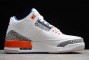 Cheap Air Jordan 3 Knicks White Old Royal University Orange Tech Grey For Sale Men 136064 148 