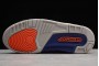 Cheap Air Jordan 3 Knicks White Old Royal University Orange Tech Grey For Sale Men 136064 148 