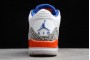 Cheap Air Jordan 3 Knicks White Old Royal University Orange Tech Grey For Sale Men 136064 148 