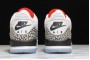 Fashion Air Jordan 3 NRG Free Throw Line White Black Fire Red Cement Grey Mens 923096 101 