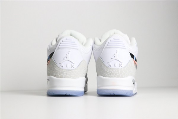 Hot Air Jordan 3 Pure White Black Size For Sale Mens 90296 