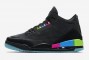 Newest Air Jordan 3 Quai 54 Black Electric Green Infrared 23 Black Womens AT9195 001 