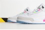 2021 Air Jordan 3 Quai 54 Electric Green Infrared White Mens AT9195 111 