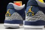 Buy Air Jordan 3 Retro Michigan PE Collegiate Navy Amarillo Cement Grey Mens AJ3 820064 