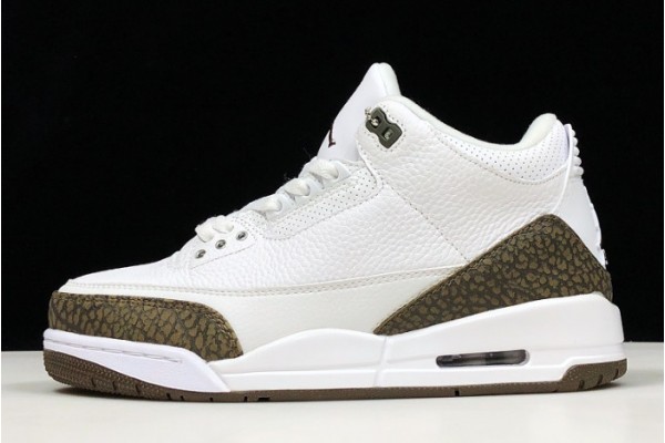 Cheap Air Jordan 3 Retro Mocha White Chrome Dark Mocha Mens 136064 122 