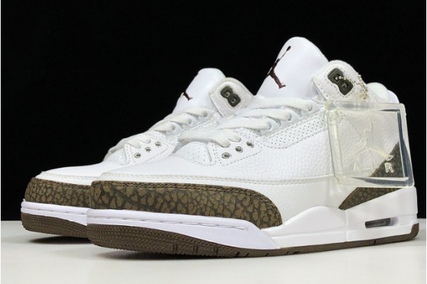 Cheap Air Jordan 3 Retro Mocha White Chrome Dark Mocha Mens 136064 122 