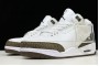 Cheap Air Jordan 3 Retro Mocha White Chrome Dark Mocha Mens 136064 122 