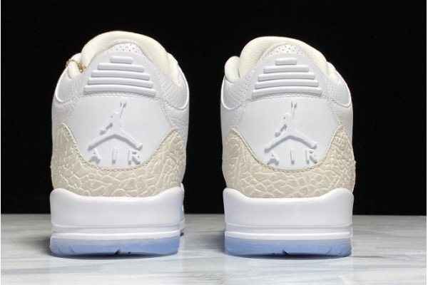 Fashion Air Jordan 3 Retro Pure White Womens 136064 111 