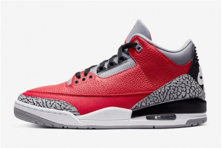 Hot Air Jordan 3 Retro SE Unite Fire Red Cement Grey Size Youth CK5692 600 