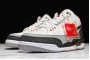 2021 Air Jordan 3 Retro Tinker NRG Red Fire Cement Grey Shoes Youth AQ3835 160 