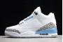 Buy Air Jordan 3 UNC White Valor Blue Tech Grey Mens CT8532 104 