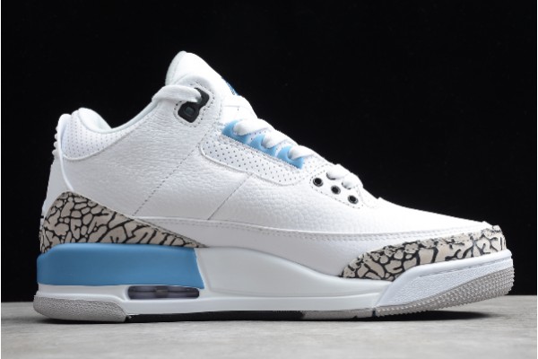 Buy Air Jordan 3 UNC White Valor Blue Tech Grey Mens CT8532 104 