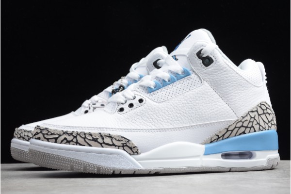 Buy Air Jordan 3 UNC White Valor Blue Tech Grey Mens CT8532 104 